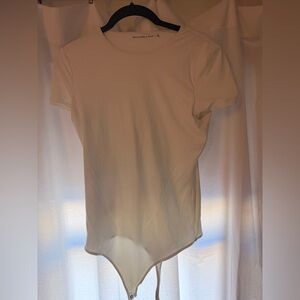 Abercrombie & Fitch White Short Sleeve bodysuit